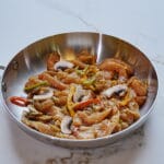 émincé de blanc poulet marinée