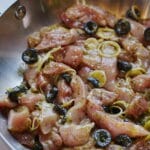 émincé de cuisse poulet marinée