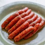 Saucisse viande marinée